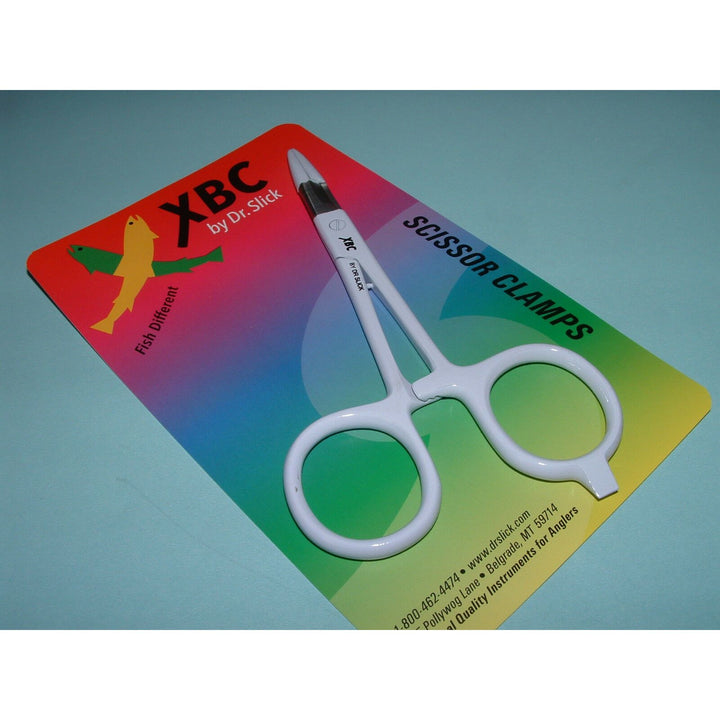 Dr. Slick XBC Scissor Clamp, 5", White, Straight