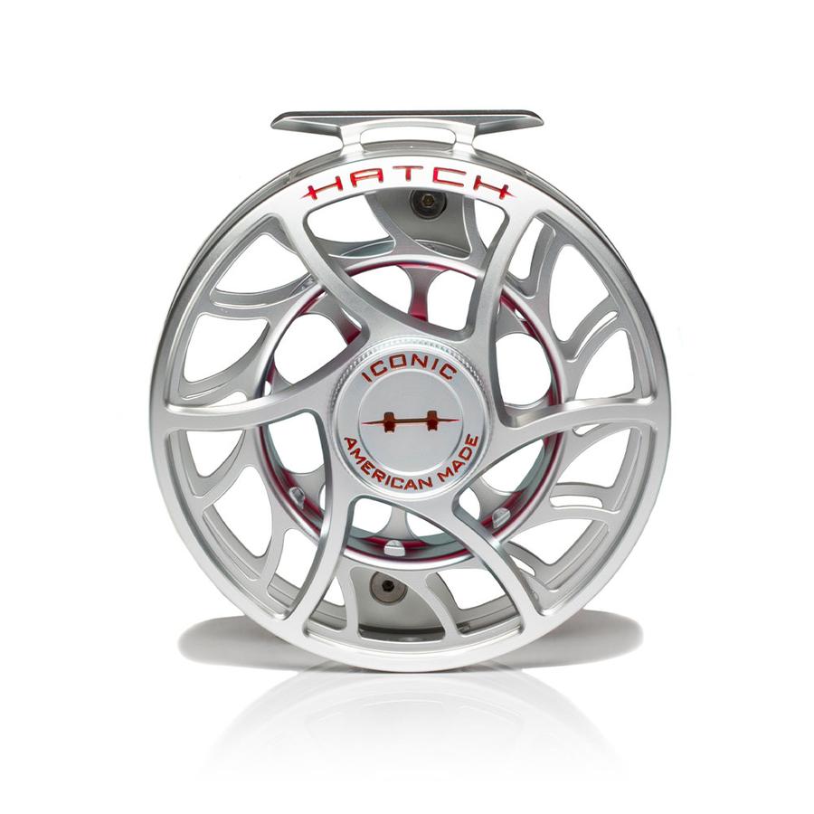 Hatch Iconic 11 Plus Fly Reel Clear Red