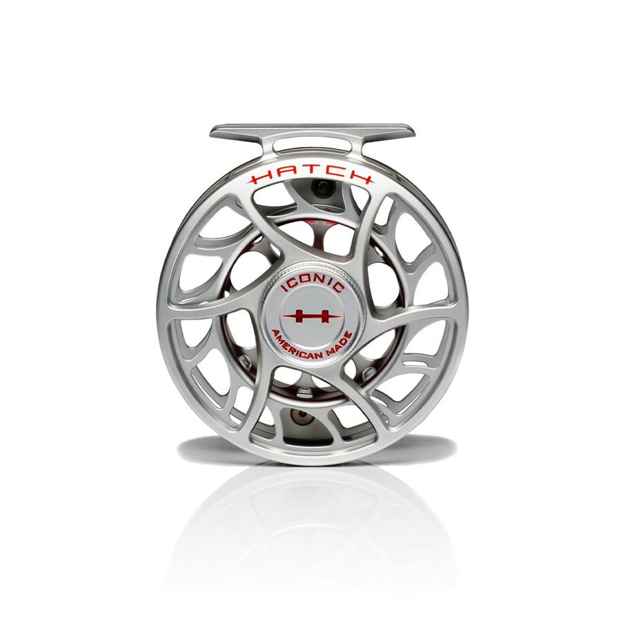 Hatch Iconic 5 Plus Fly Reel Clear Red