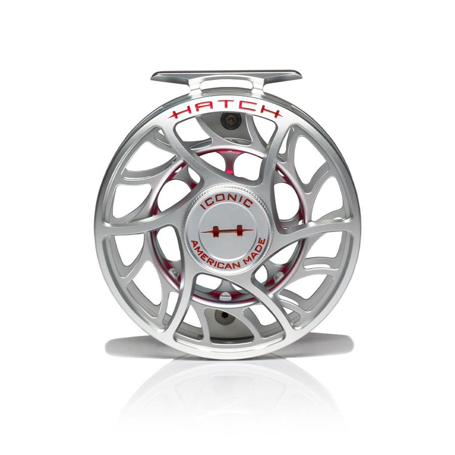 Hatch Iconic 9 Plus Fly Reel Clear Red