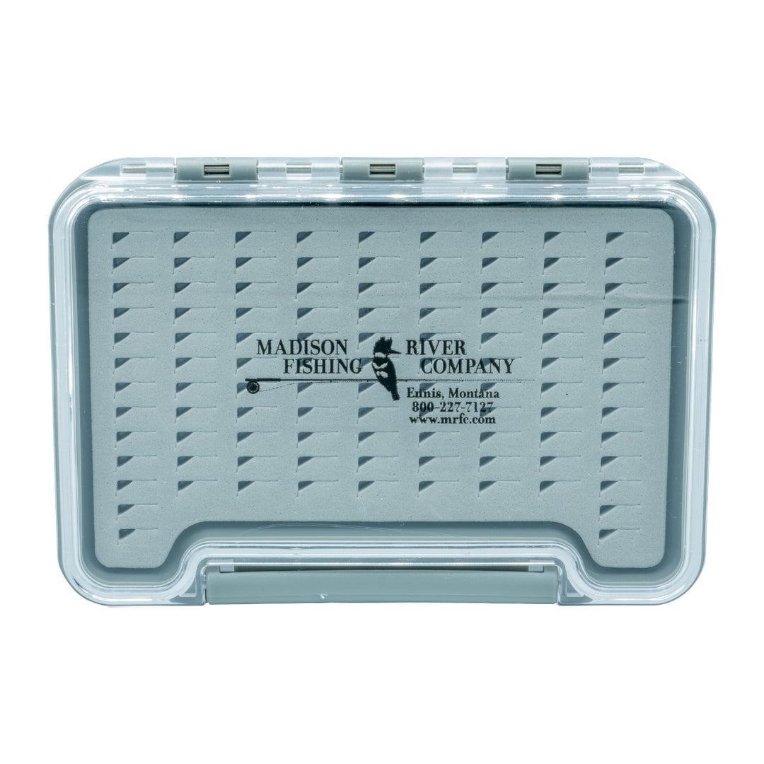 MRFC Logo Waterproof Clear Thin Fly Box Tear Drop Foam