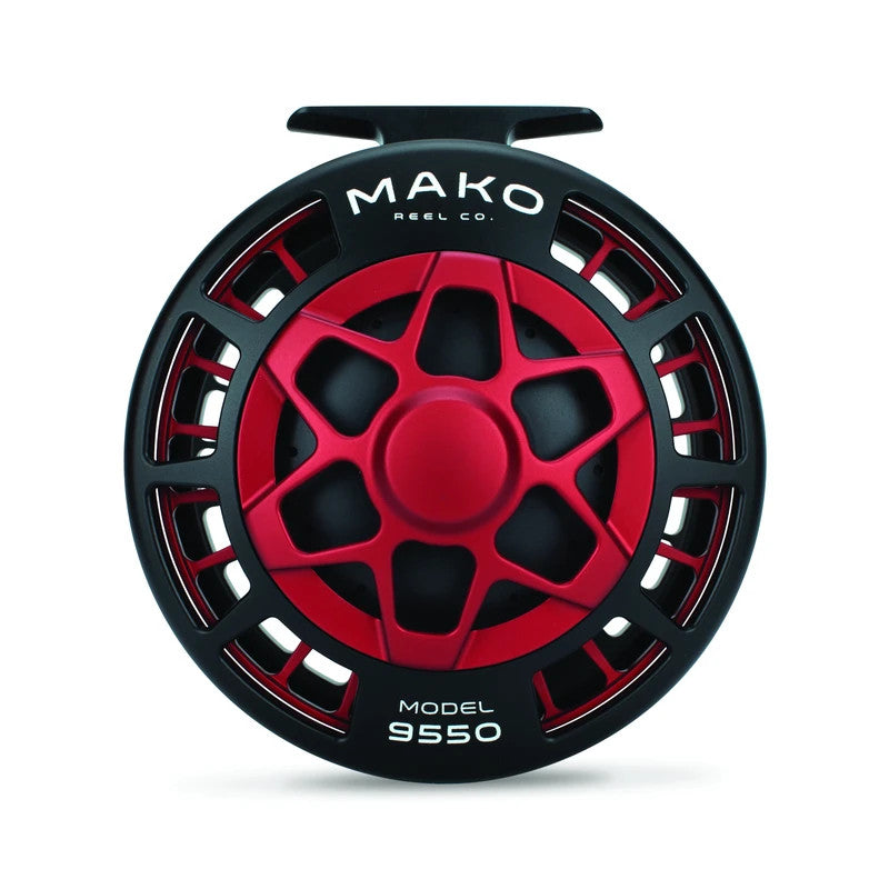 Mako 9550-1012 Inshore Fly Reel Matte Red Left Hand