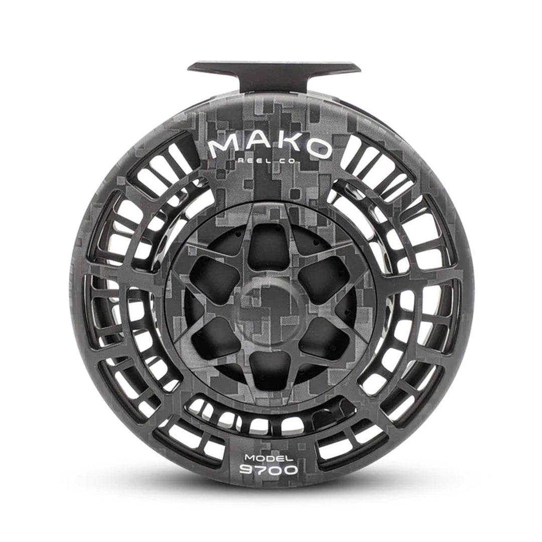 Mako 9700B Large Fly Reel Digi Camo Grey Left Hand