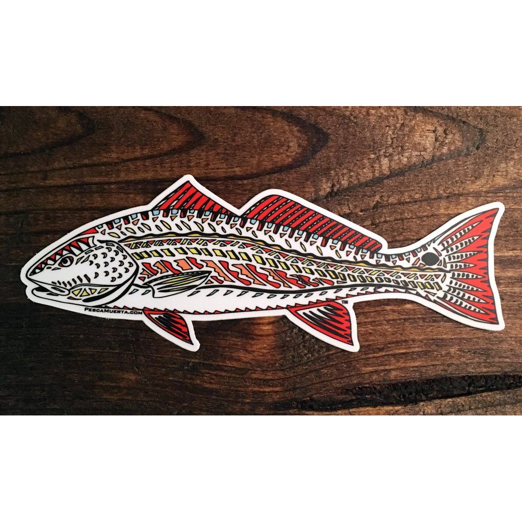 Pesca Muerta Funky Redfish Sticker