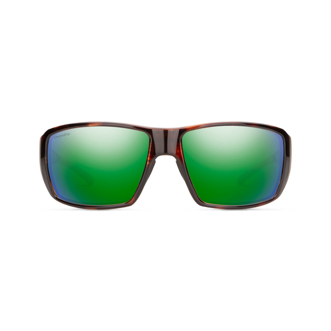 Smith Guides Choice Sunglasses Tortoise ChromaPop Glass Polarized Green Mirror