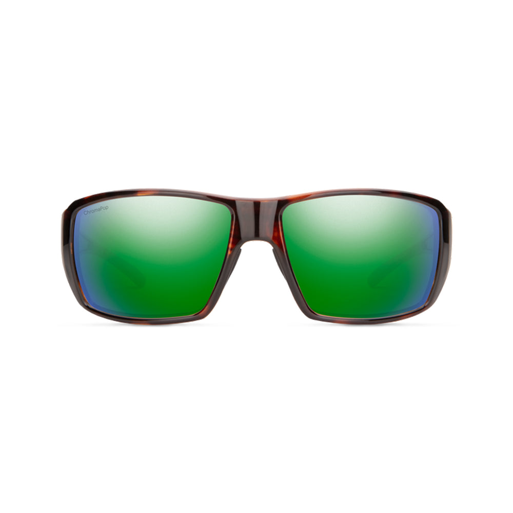 Smith Guides Choice Sunglasses Tortoise ChromaPop Glass Polarized Green Mirror