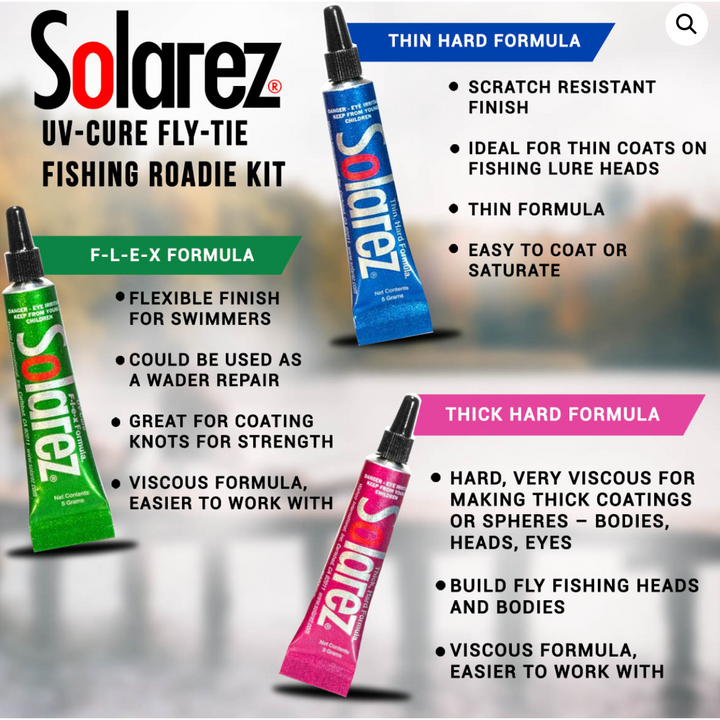 Solarez UV Resin Roadie 3 Pack Kit
