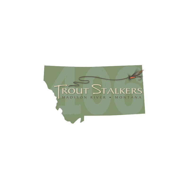 Trout Stalkers Madison River Montana Sticker