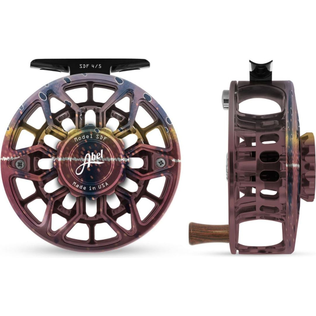 2018 fly fishing reels best Abel SDF Reel 4/5 Yamame with Rosewood Handle