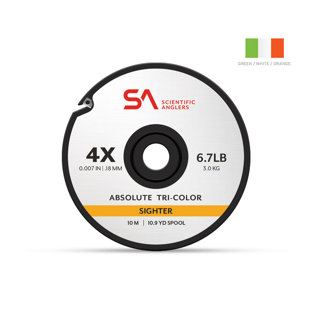Scientific Anglers Absolute Tri-Colored Euro Sighter 10M Tippet