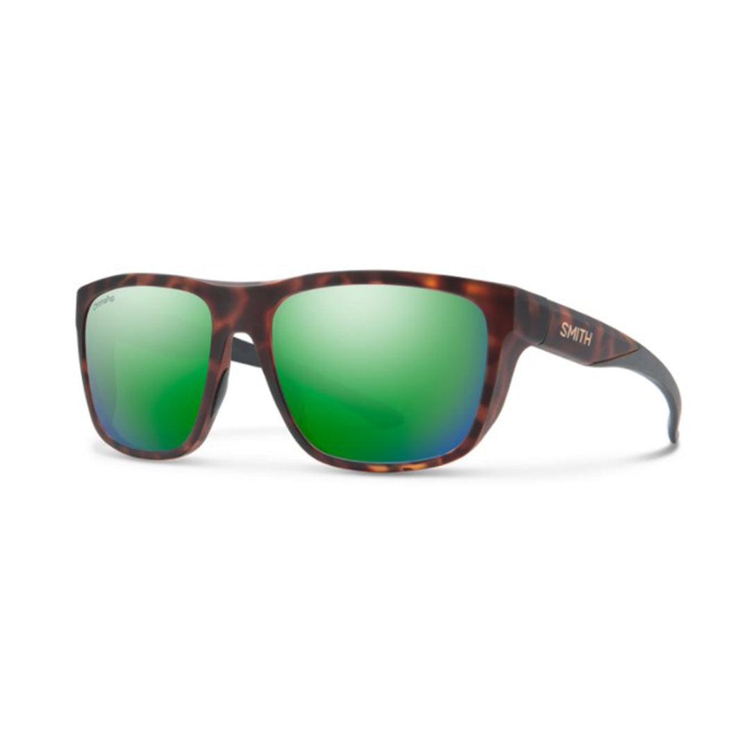 Smith Barra Sunglasses Tortoise ChromaPop Glass Polarized Green Mirror