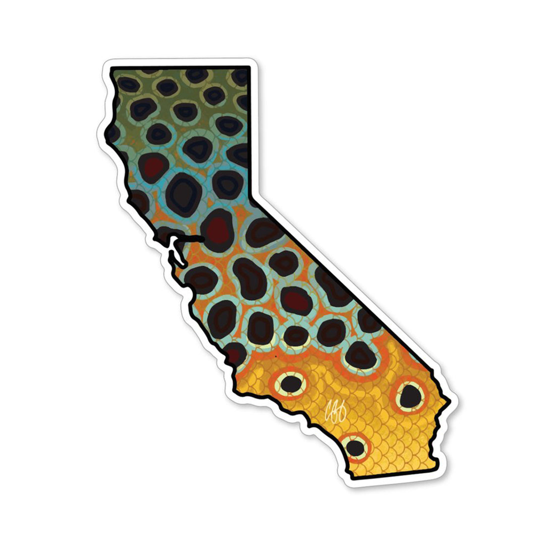 California Brown Sticker