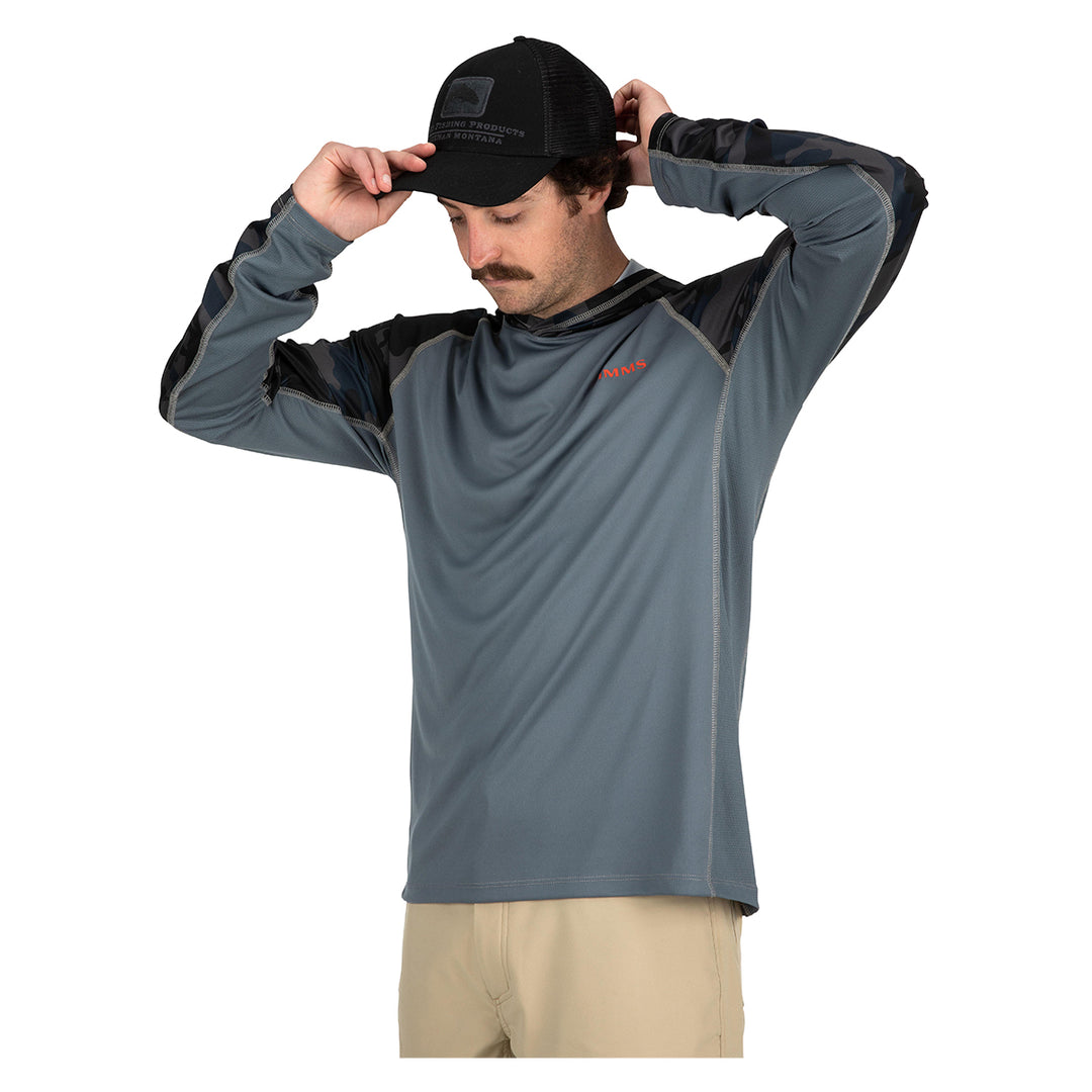 Simms SolarVent Hoody - Woodland Camo Storm - Madison River Fishing Company