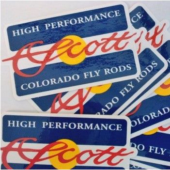 Scott Fly Rods Colorado Flag Sticker