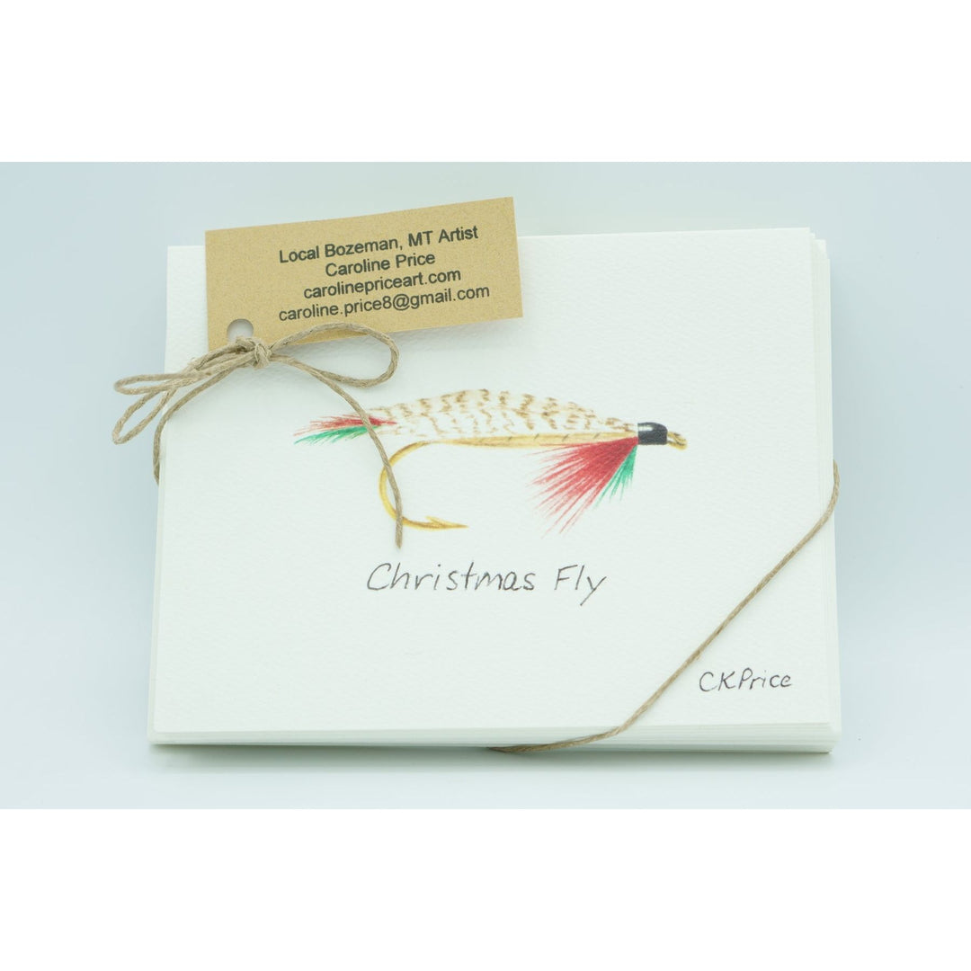 Caroline Price Art - Christmas Fly 10 Pack w/ Envelopes