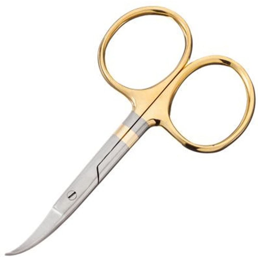Dr. Slick All Purpose Scissor, 4", Gold Loops, Curved