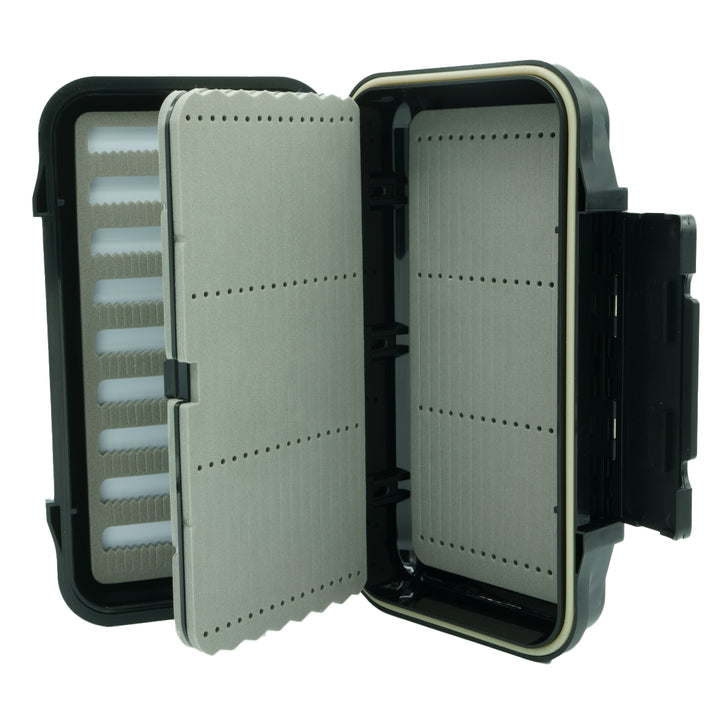 MRFC Logo Go To w/ Dropper Rig Leaf Fly Box - Madison River Fishing Company