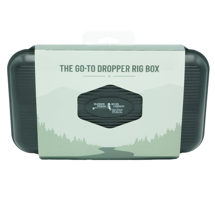 MRFC Logo Go To w/ Dropper Rig Leaf Fly Box - Madison River Fishing Company