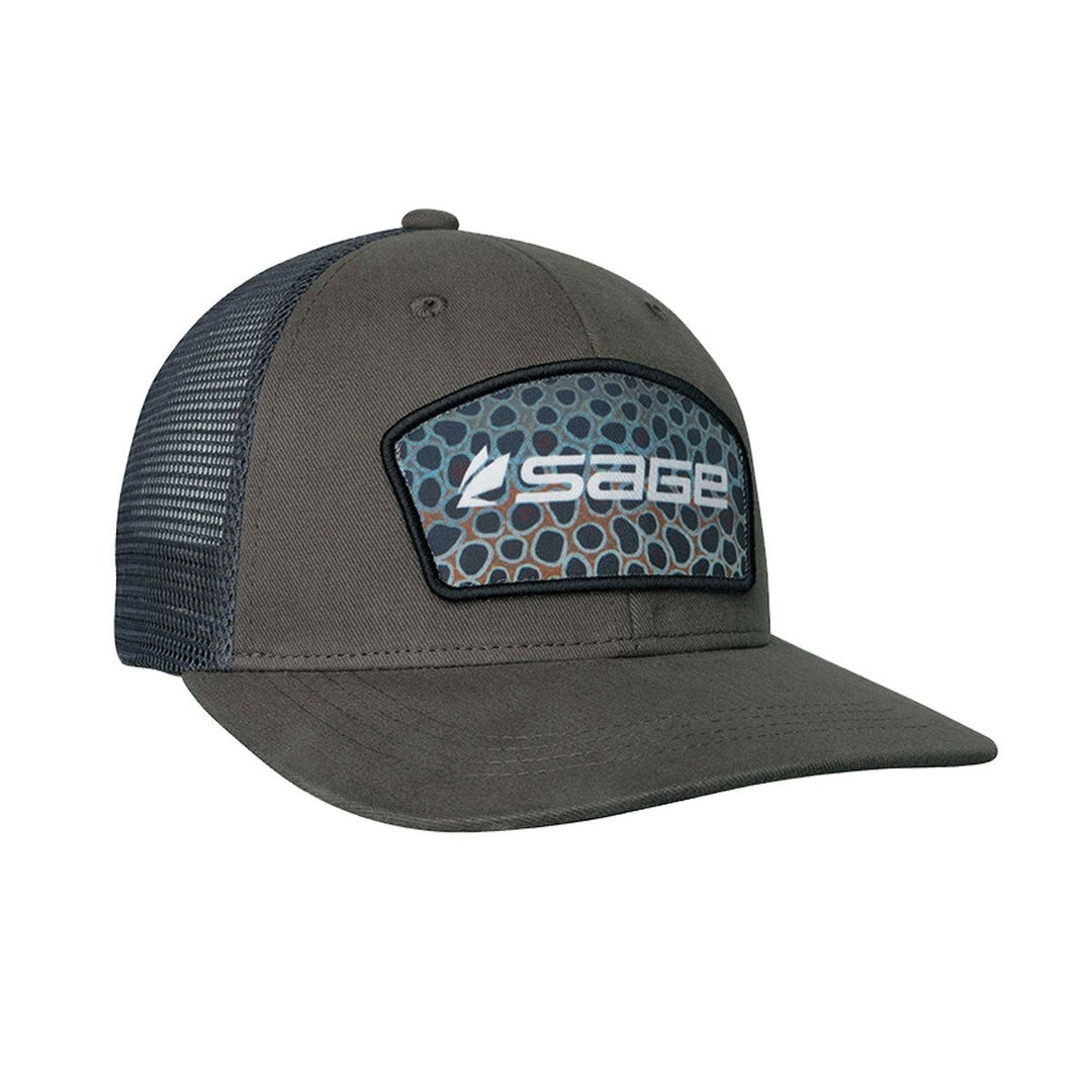 SAGE Patch Trucker Green Brown Trout