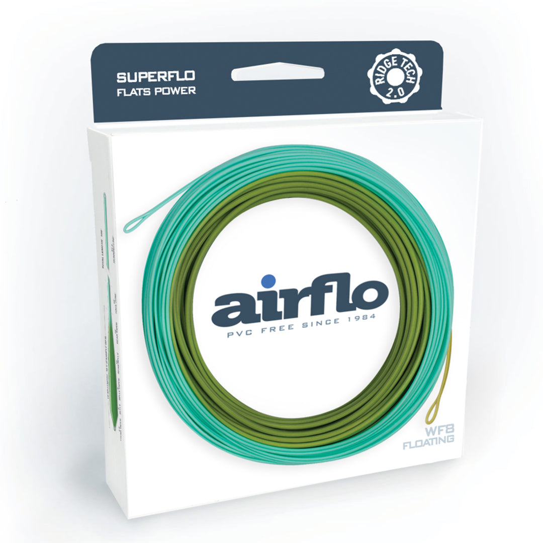 Airflo Ridge 2.0 Flats Power Taper Fly Line Sea Grass and Aqua / WF11F