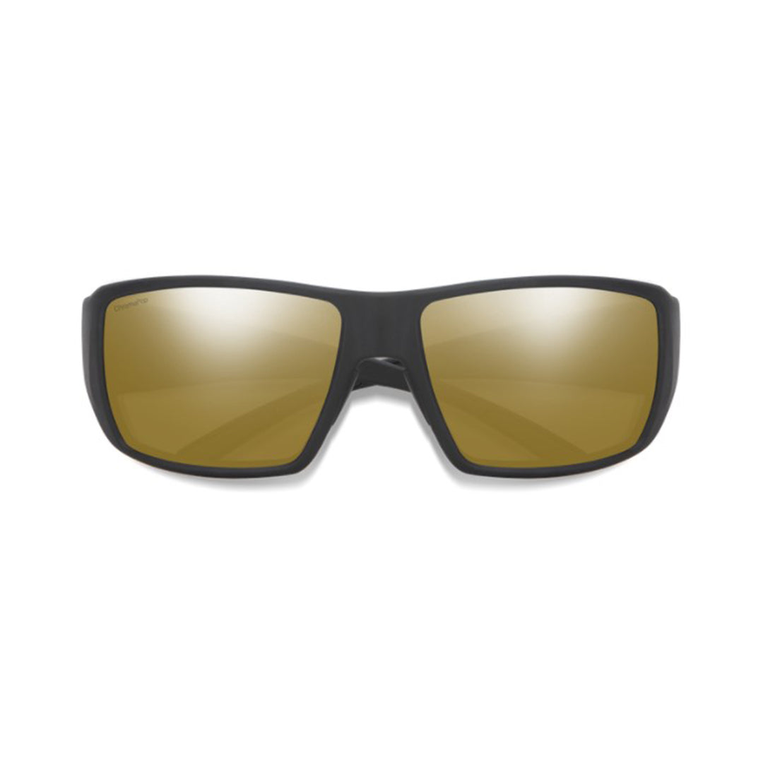 Smith Guide's Choice Sunglasses Matte Black ChromaPop Glass Polarized Bronze Mirror