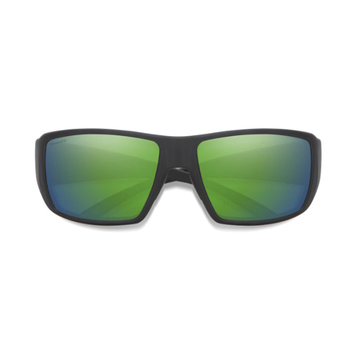Smith Guide's Choice Sunglasses Matte Black ChromaPop Glass Polarized Green Mirror - Madison River Fishing Company
