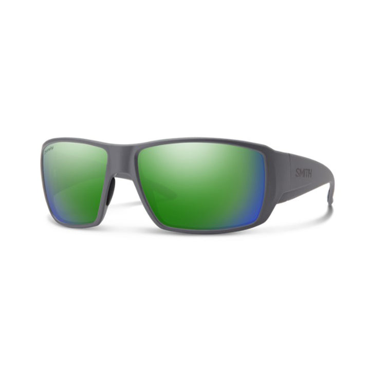 Smith Guide's Choice Sunglasses Matte Cement ChromaPop Glass Polarized Green Mirror - Madison River Fishing Company