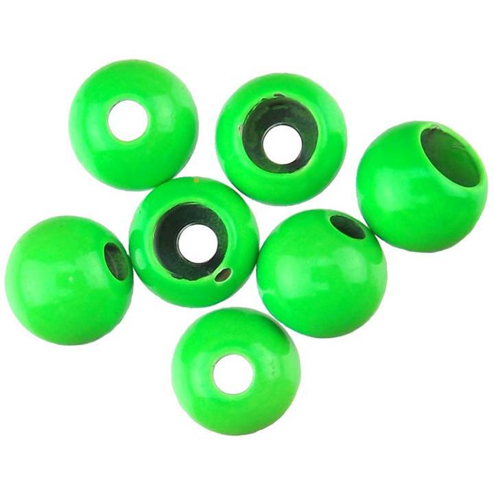 Painted Cyclops Beads - Fl. Chartreuse