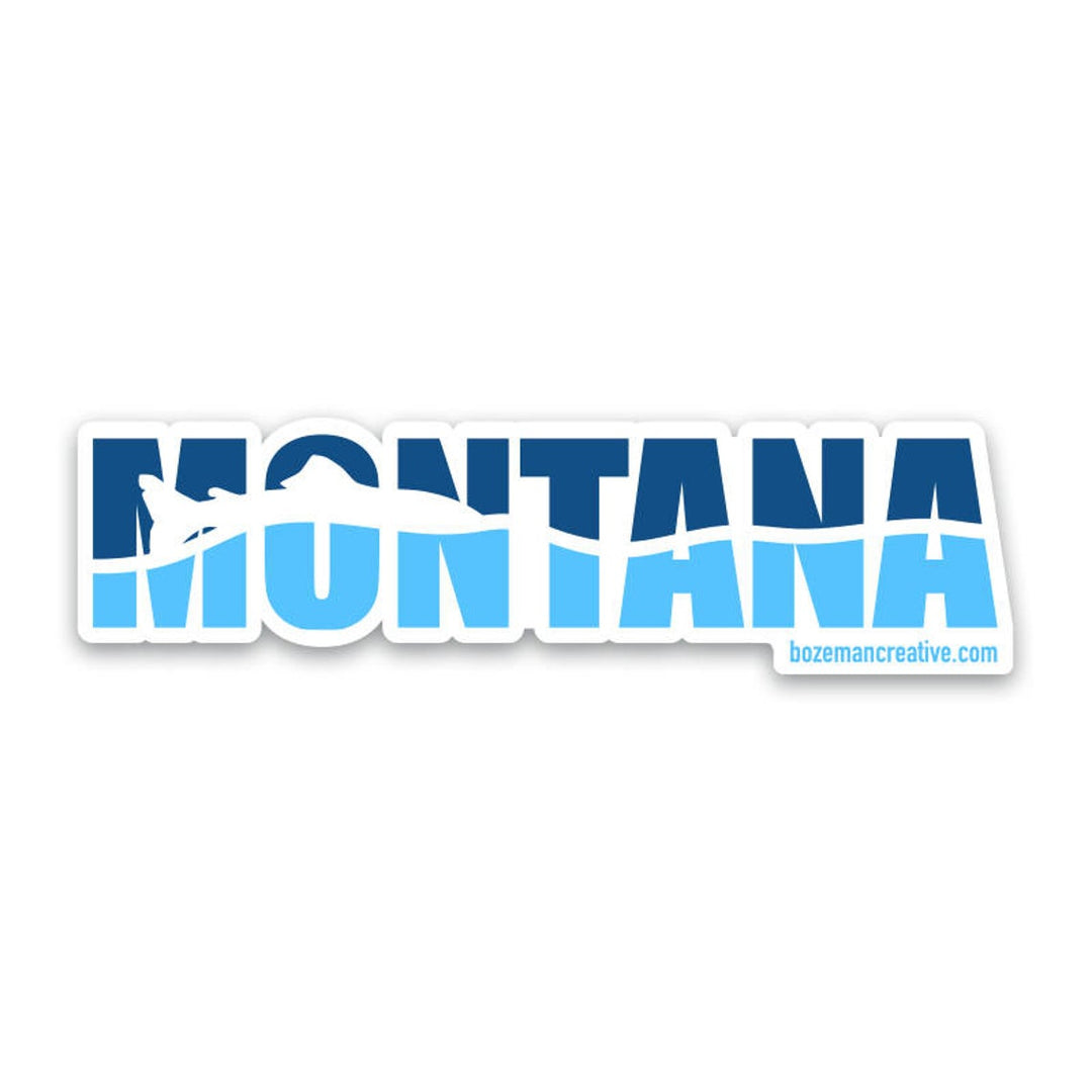 Fishin' Montana Sticker