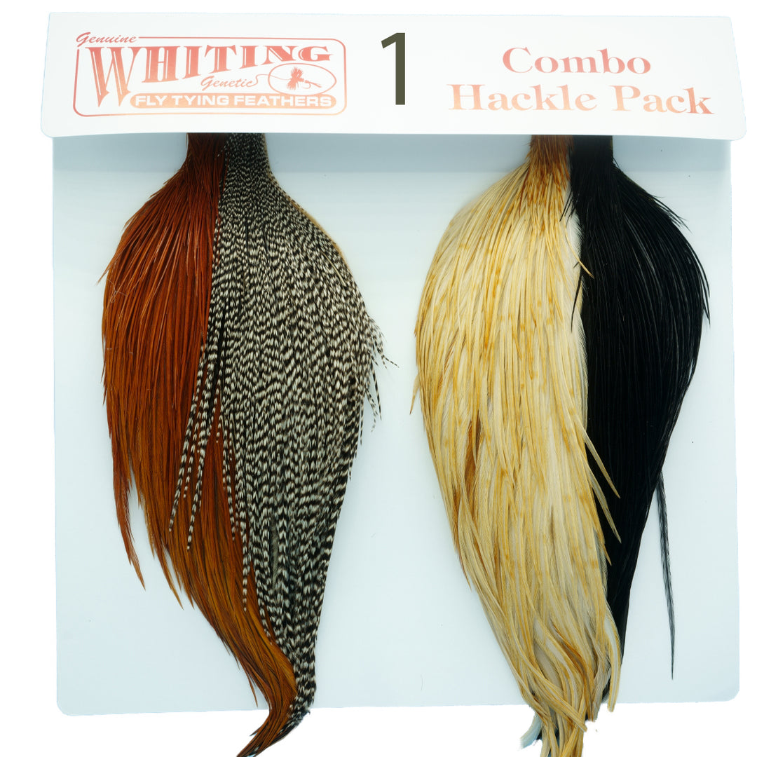 Whiting Intro Hackle Pack- 4 Half Capes