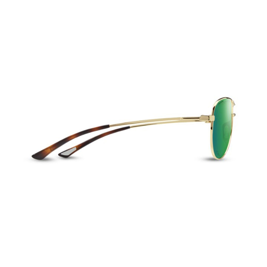 Smith Langley Sunglasses Gold ChromaPop Polarized Green Mirror - Madison River Fishing Company