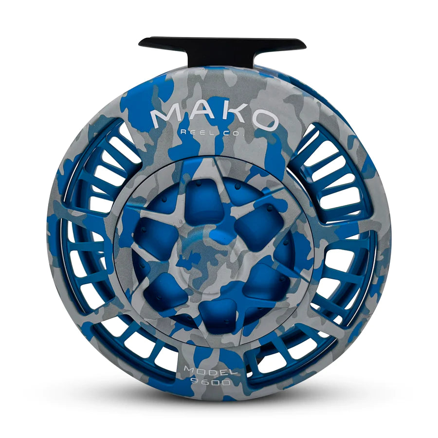 Mako 9600 Large Fly Reel Cosmo Camo Edition Left Hand