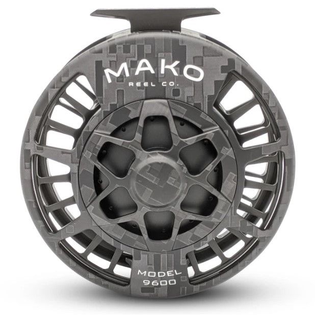 Mako 9600B Large Fly Reel Digi Camo Grey Left Hand