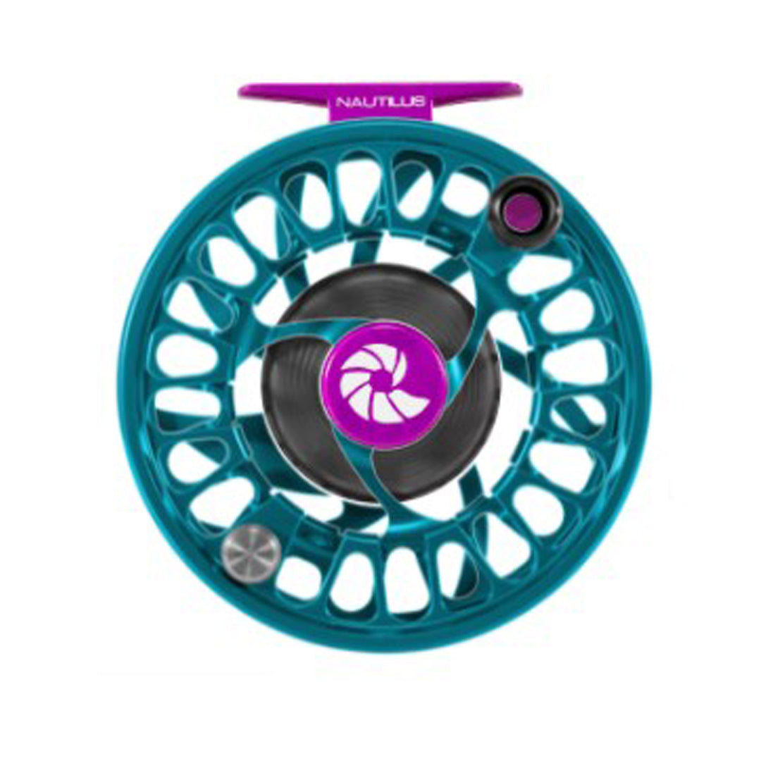 Nautilus NV-G Reel Turquoise/Purple 8/9 Left Hand Retrieve - Madison River Fishing Company