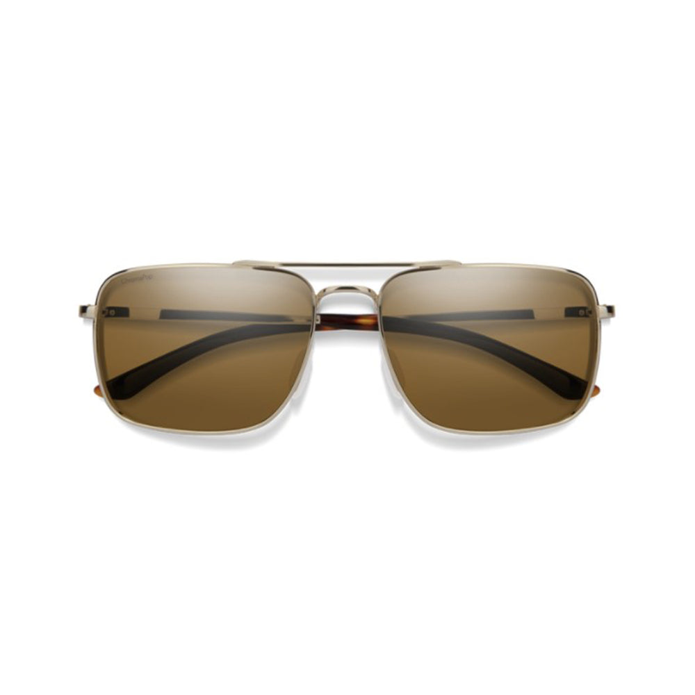 Smith Outcome Sunglasses Gold ChromaPop Polarized Brown