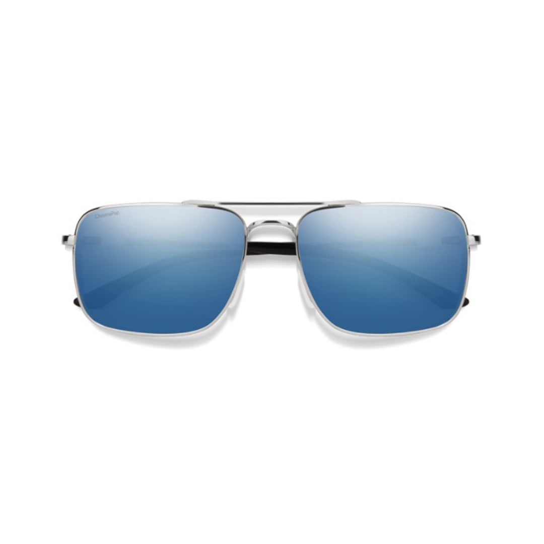 Smith Outcome Sunglasses Silver ChromaPop Polarized Blue Mirror - Madison River Fishing Company
