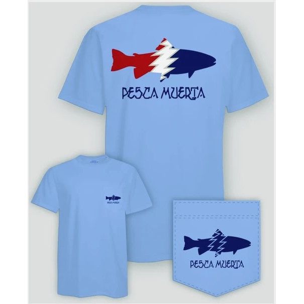 Pesca Muerta S/S Pocket T-Shirt Sky Blue