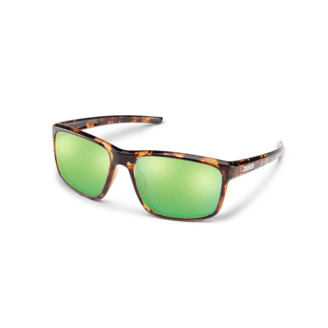 Suncloud Respek Sunglasses Tortoise Polarized Green Mirror