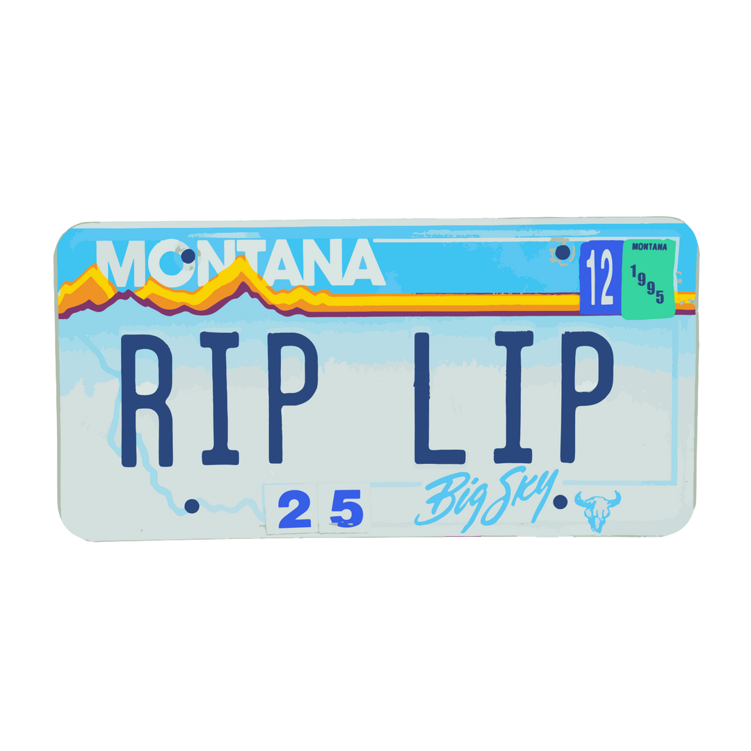 MRFC License Plate Rip Lip Sticker