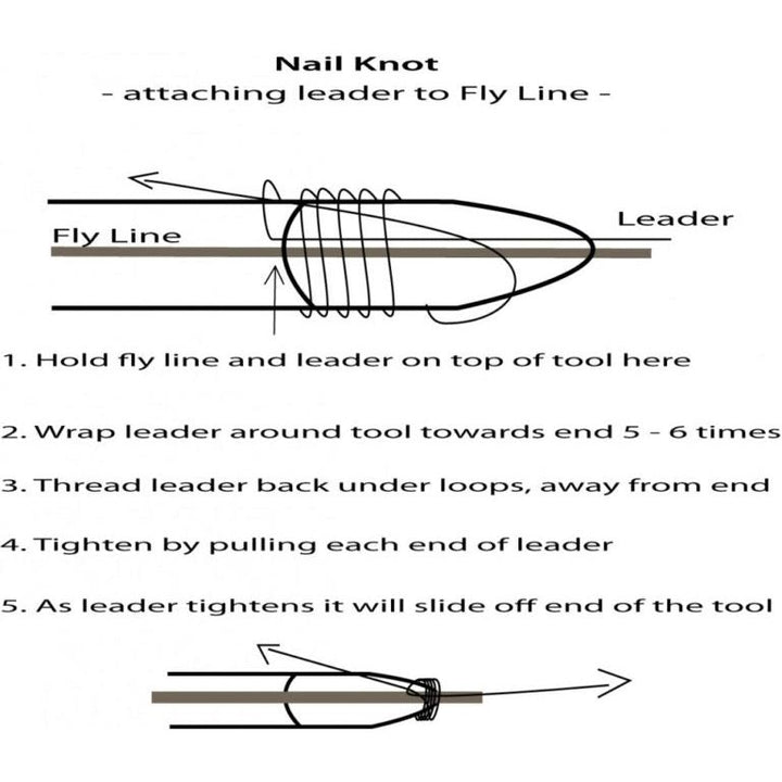 Rising Fish Whistle Nail Knot Tool