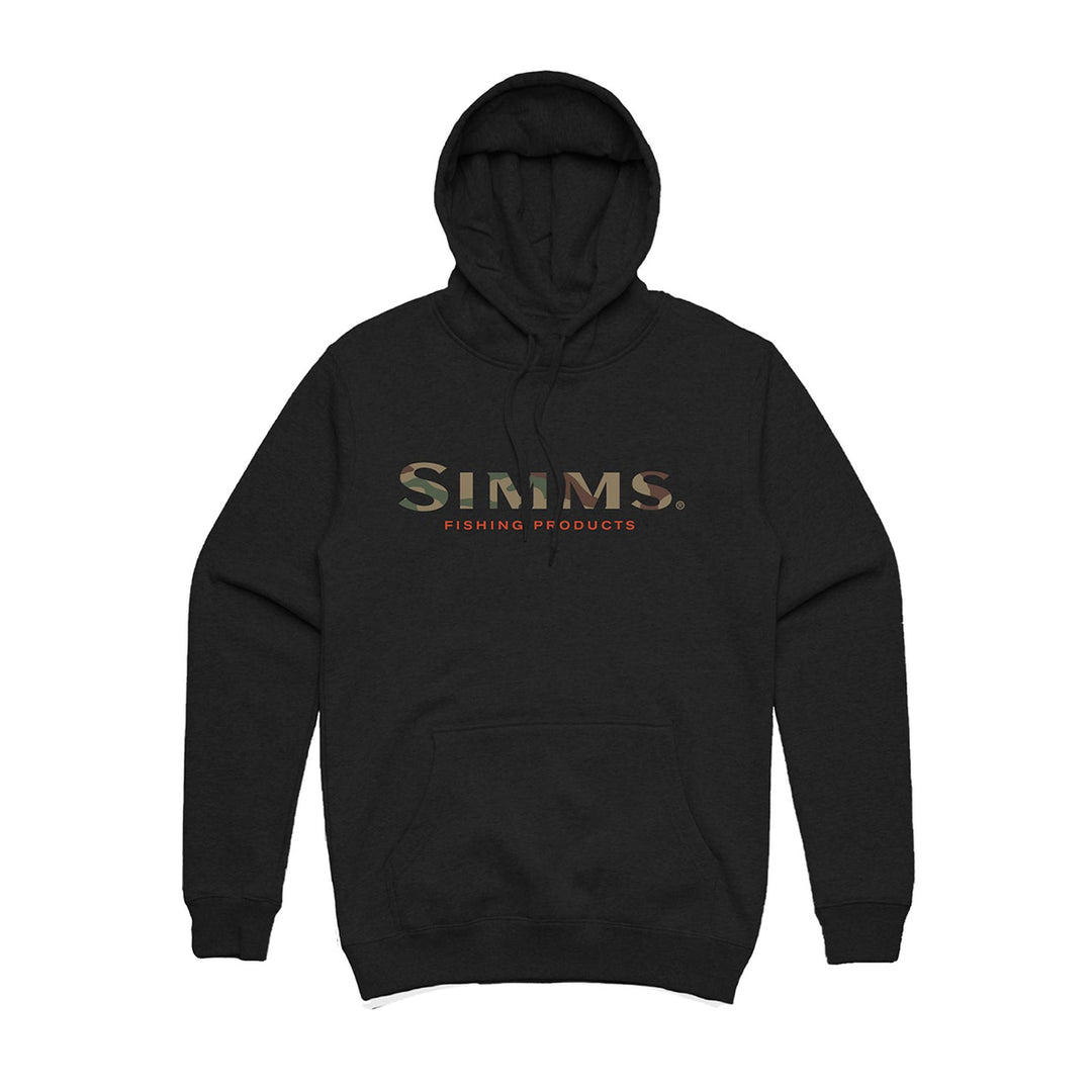 Simms Logo Hoody - Black