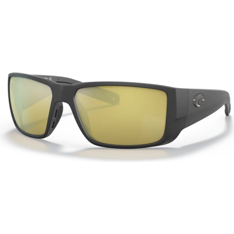 Costa Blackfin Pro Sunglasses Matte Black Sunrise Silver Mirror 580G