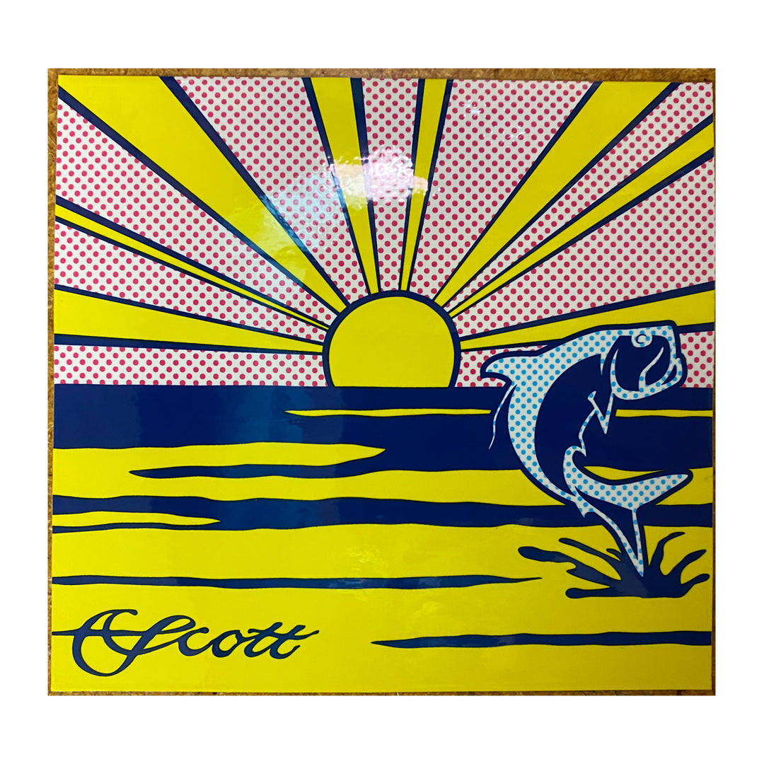 Scott Fly Rods Tarpon/Rising Sun Sticker