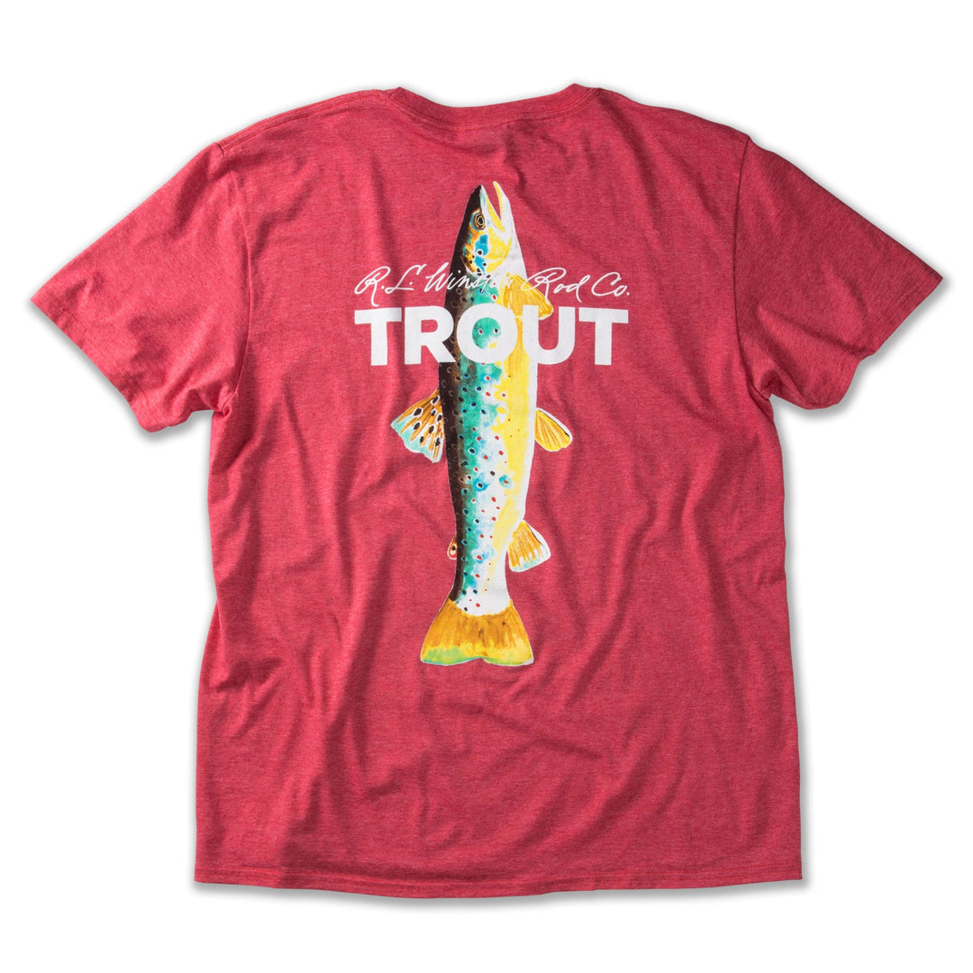 R.L. Winston Trout Tech T-Shirt Faded Red