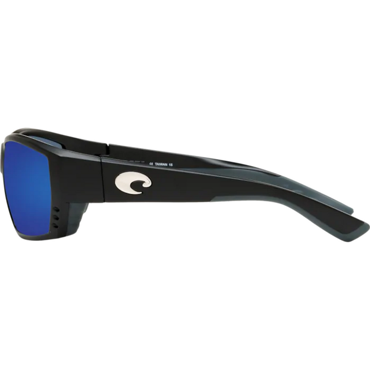 Costa Tuna Alley Sunglasses Matte Black Blue Mirror 580P