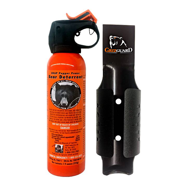 UDAP Bear Spray Safety Orange with Holster